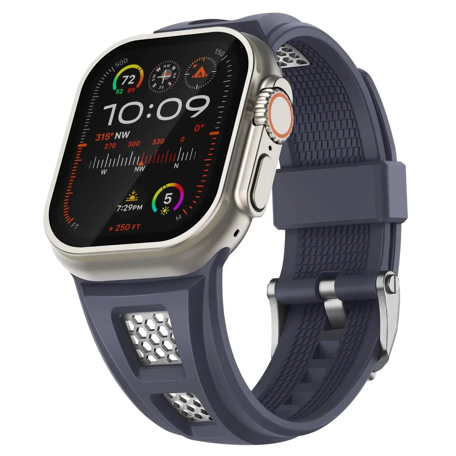 Grid Rugged Silicone Sport Band For Apple Watch NZINGOU