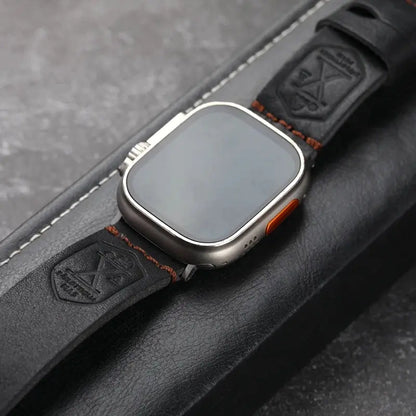 Full-Grain Leather Band for Apple Watch NZINGOU