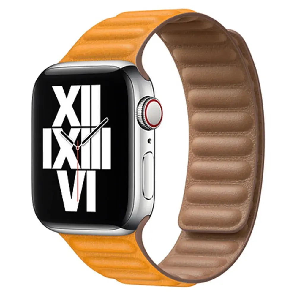 Magnetic Leather Link Band NZINGOU