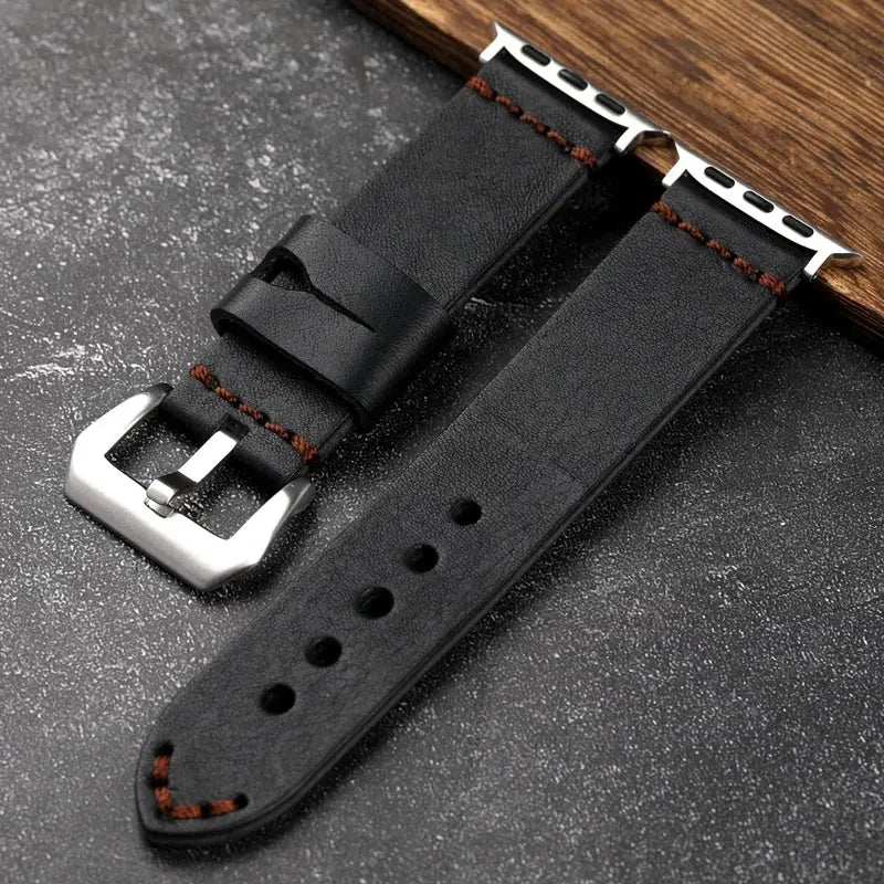 Full-Grain Leather Band for Apple Watch NZINGOU