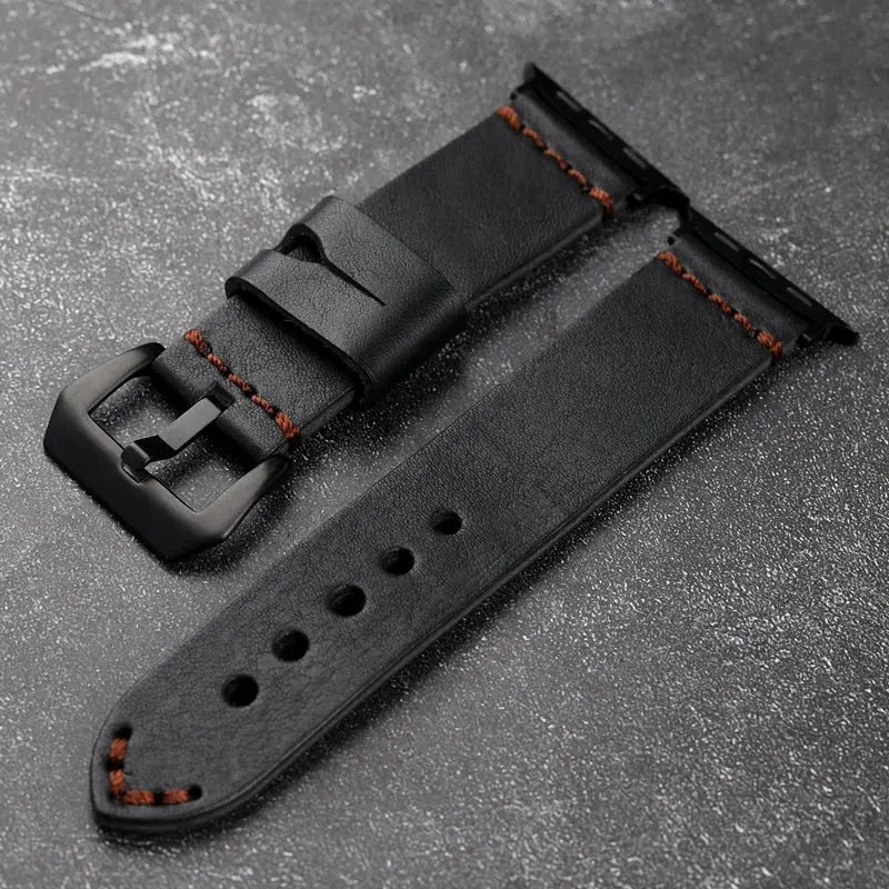 Full-Grain Leather Band for Apple Watch NZINGOU