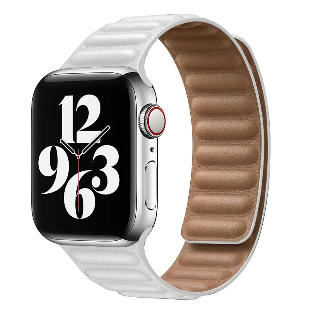 Magnetic Leather Link Band NZINGOU