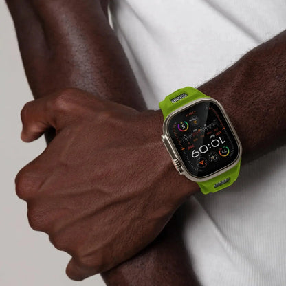 Grid Rugged Silicone Sport Band For Apple Watch NZINGOU