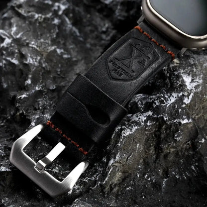 Full-Grain Leather Band for Apple Watch NZINGOU