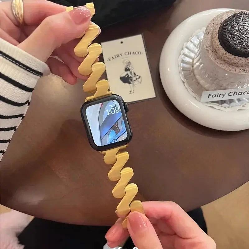 Luxury Metal Band For Apple Watch NZINGOU