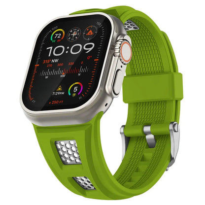 Grid Rugged Silicone Sport Band For Apple Watch NZINGOU