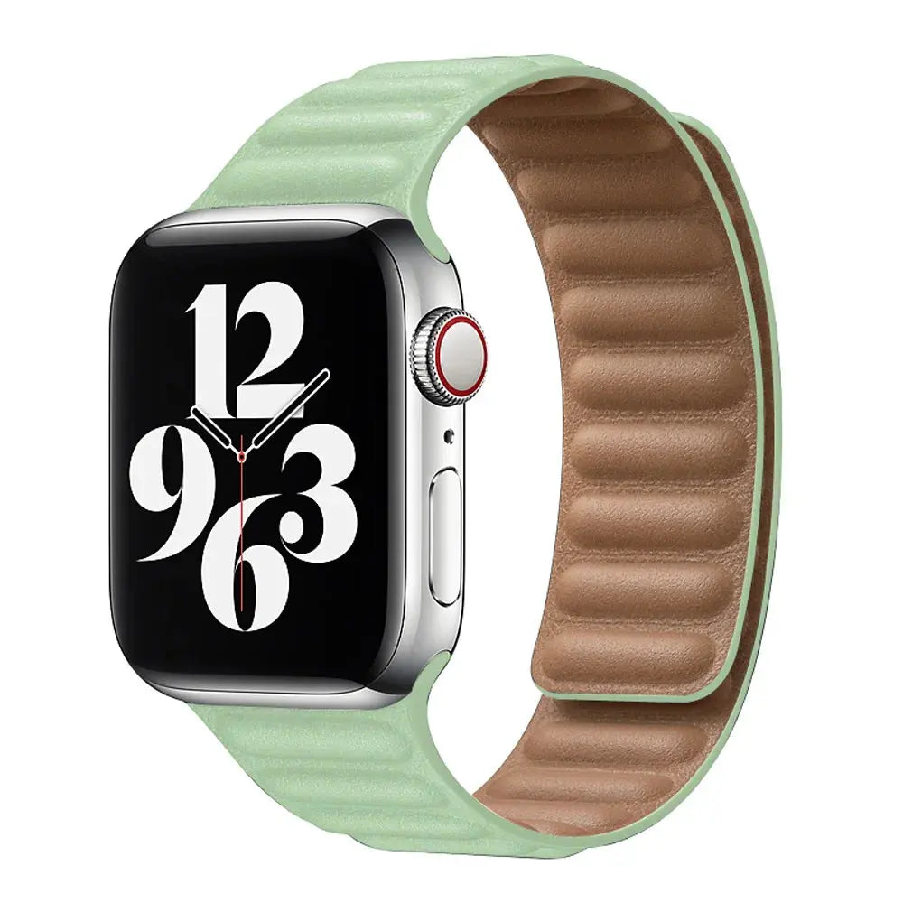 Magnetic Leather Link Band NZINGOU