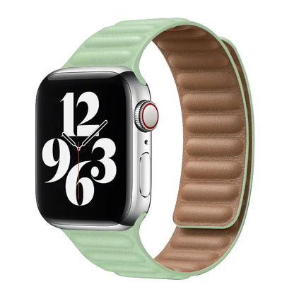 Magnetic Leather Link Band NZINGOU