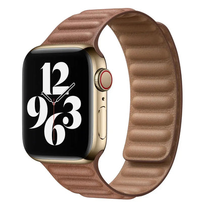 Magnetic Leather Link Band NZINGOU