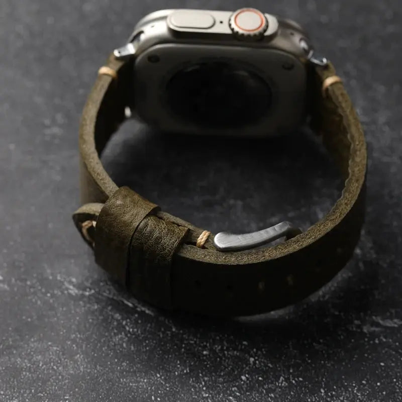 Vintage Horween Leather Strap For Apple Watch NZINGOU