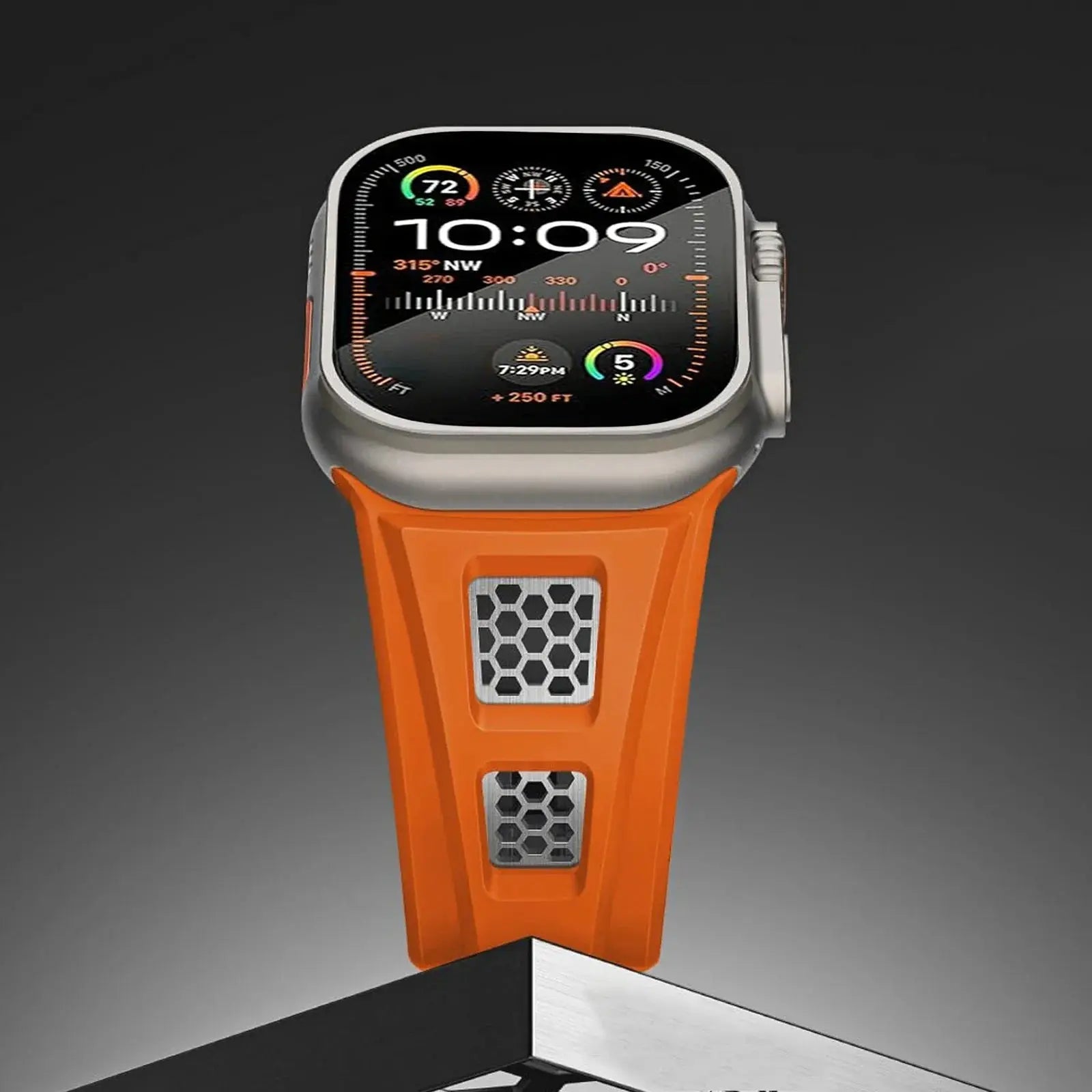 Grid Rugged Silicone Sport Band For Apple Watch NZINGOU