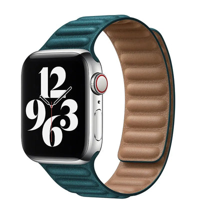 Magnetic Leather Link Band NZINGOU