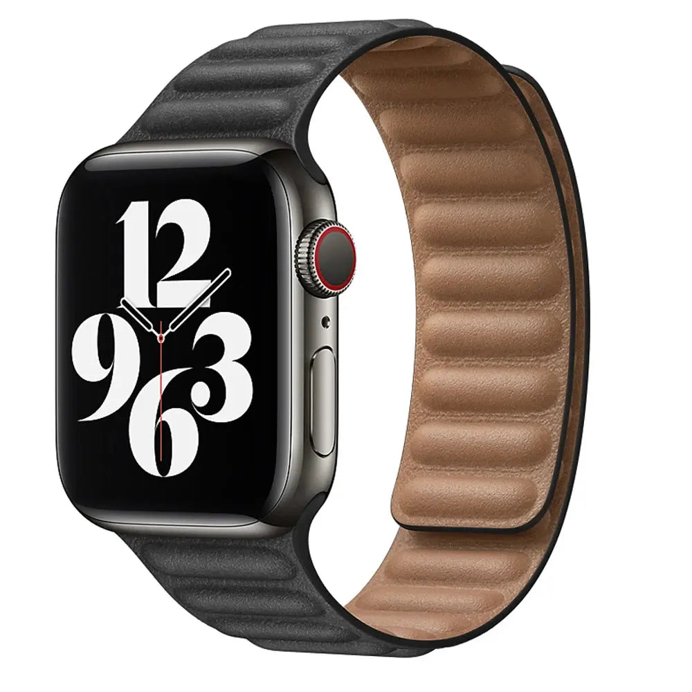Magnetic Leather Link Band NZINGOU