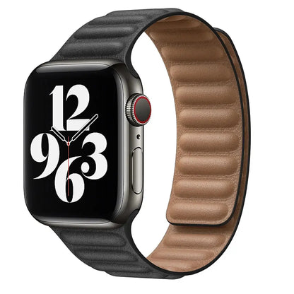 Magnetic Leather Link Band NZINGOU