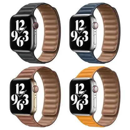Magnetic Leather Link Band NZINGOU