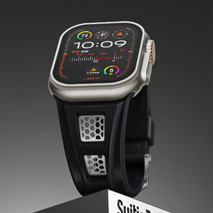 Grid Rugged Silicone Sport Band For Apple Watch NZINGOU