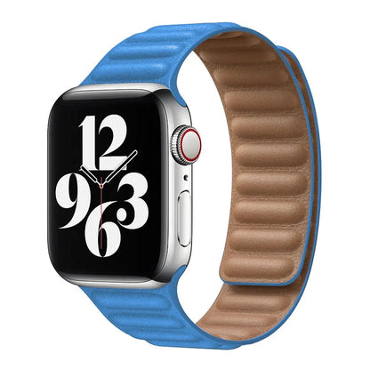 Magnetic Leather Link Band NZINGOU
