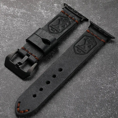 Full-Grain Leather Band for Apple Watch NZINGOU