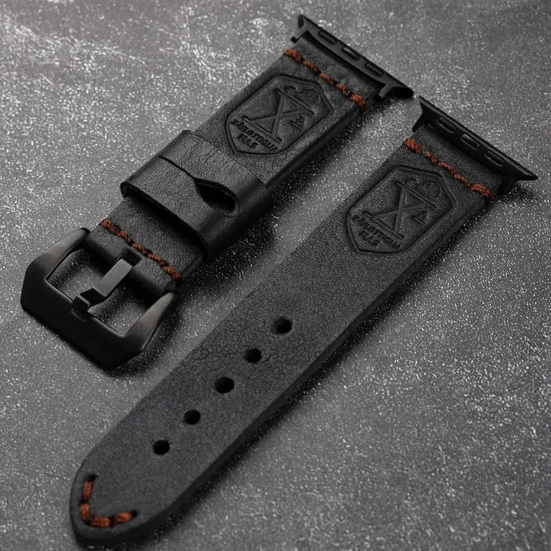 Full-Grain Leather Band for Apple Watch NZINGOU