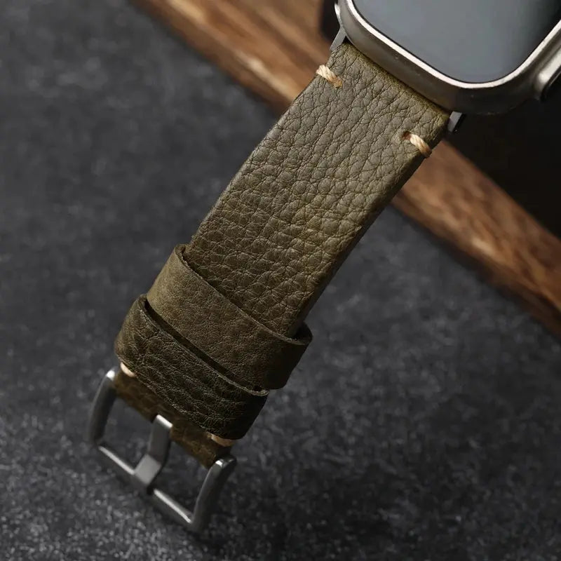 Vintage Horween Leather Strap For Apple Watch NZINGOU