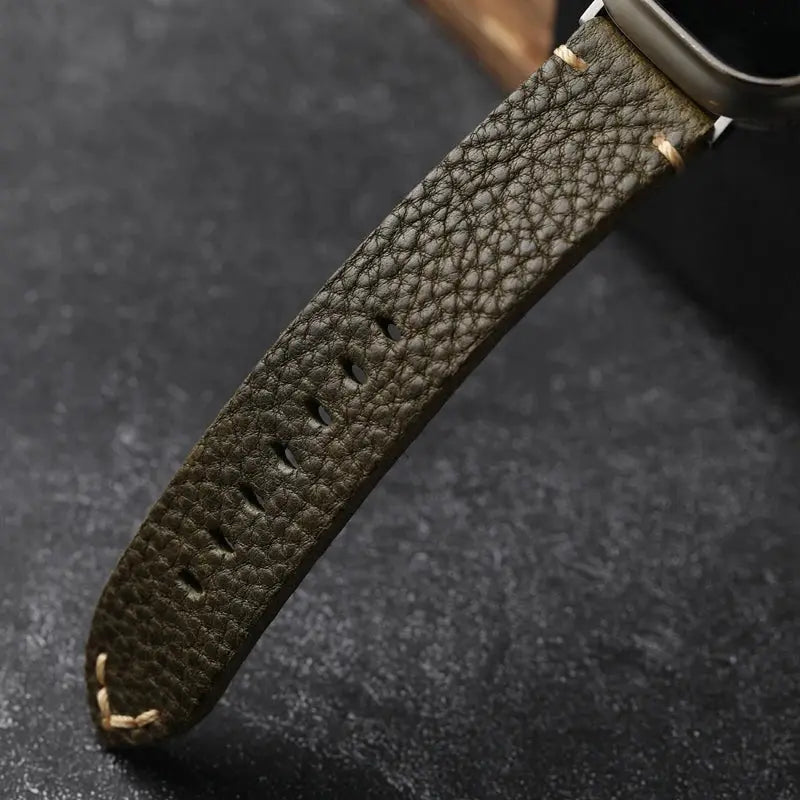 Vintage Horween Leather Strap For Apple Watch NZINGOU