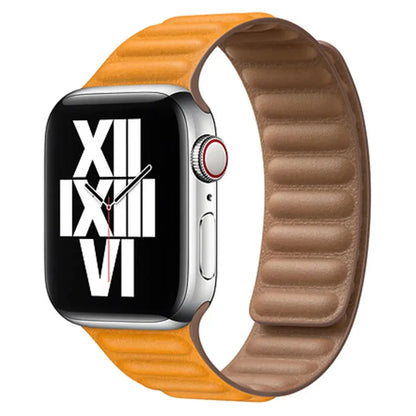 Magnetic Leather Link Band NZINGOU