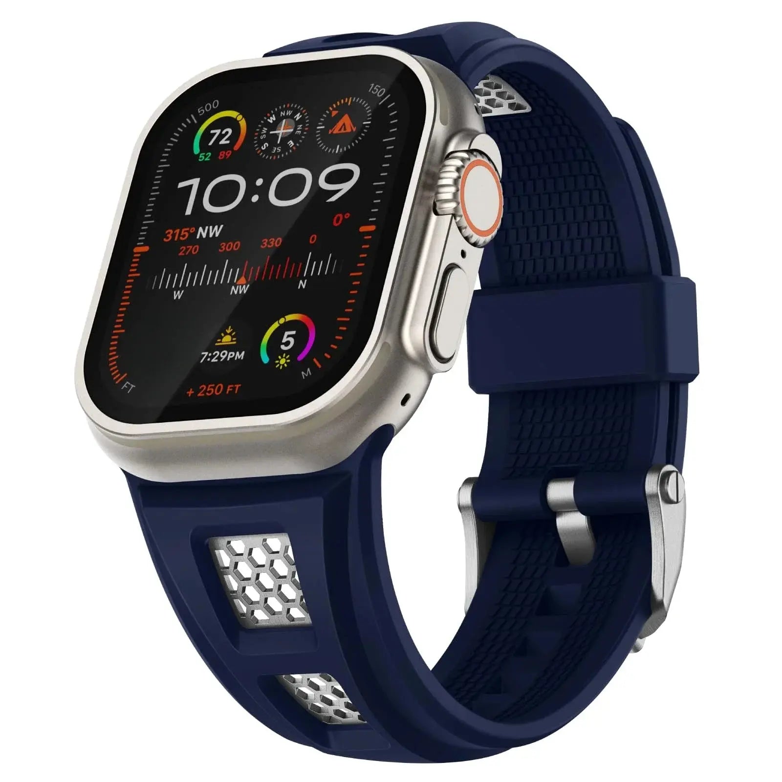 Grid Rugged Silicone Sport Band For Apple Watch NZINGOU