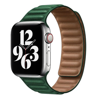 Magnetic Leather Link Band NZINGOU